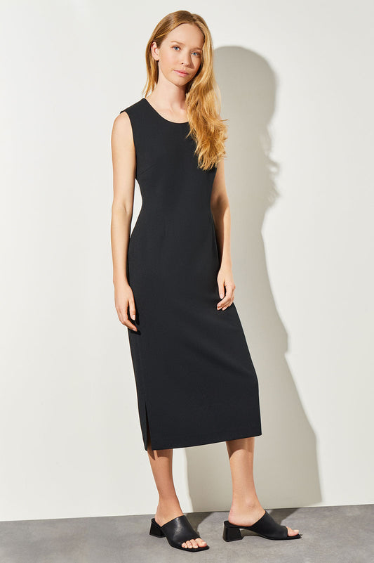 Deco Crepe Sheath Dress | Ming Wang